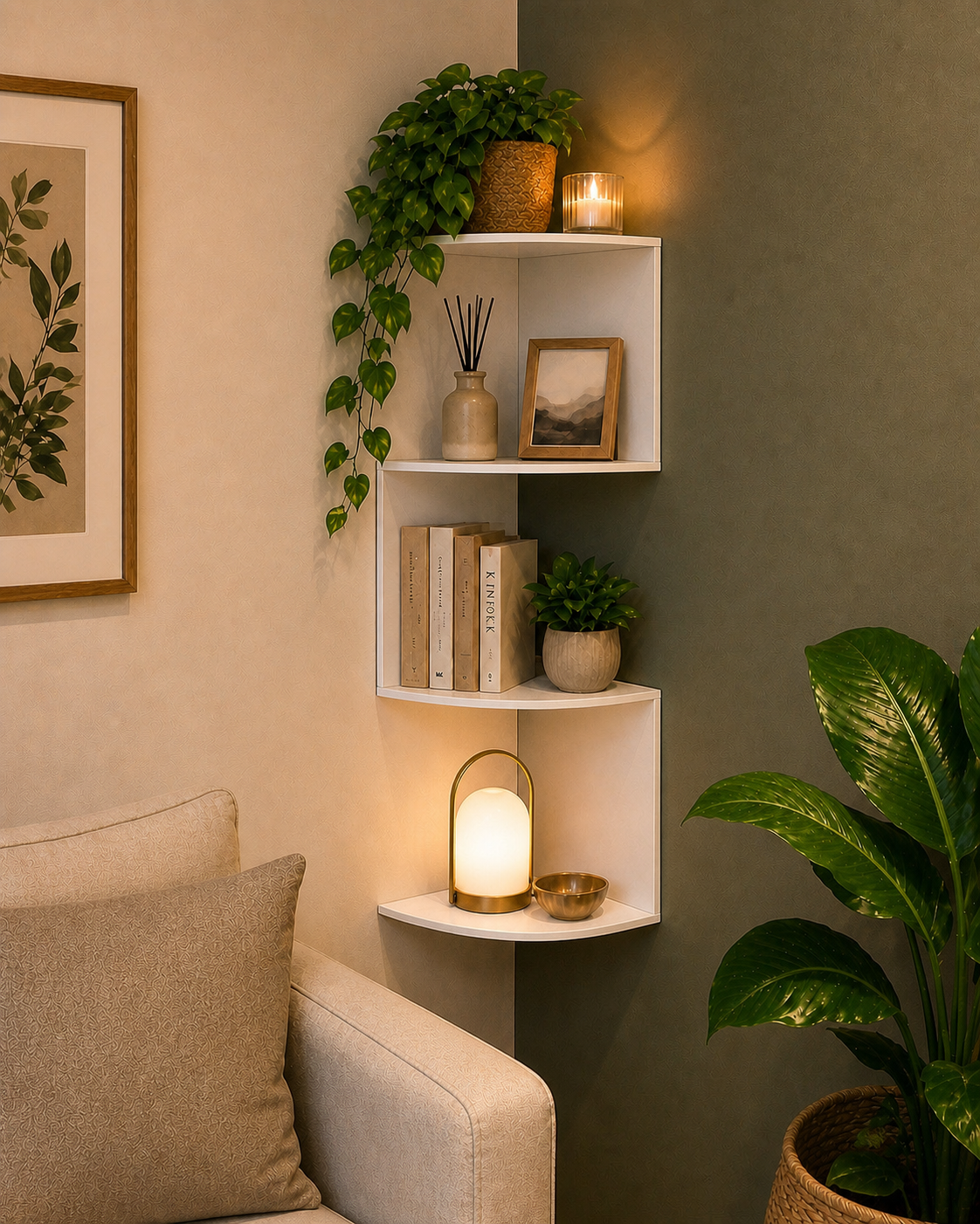 Etagère d`angle